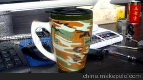 迷彩不銹鋼陶瓷杯 實用與時尚的結合