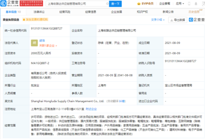 紅豆集團(tuán)新設(shè)供應(yīng)鏈管理公司 注冊資本2000萬，深化國內(nèi)貿(mào)易代理布局